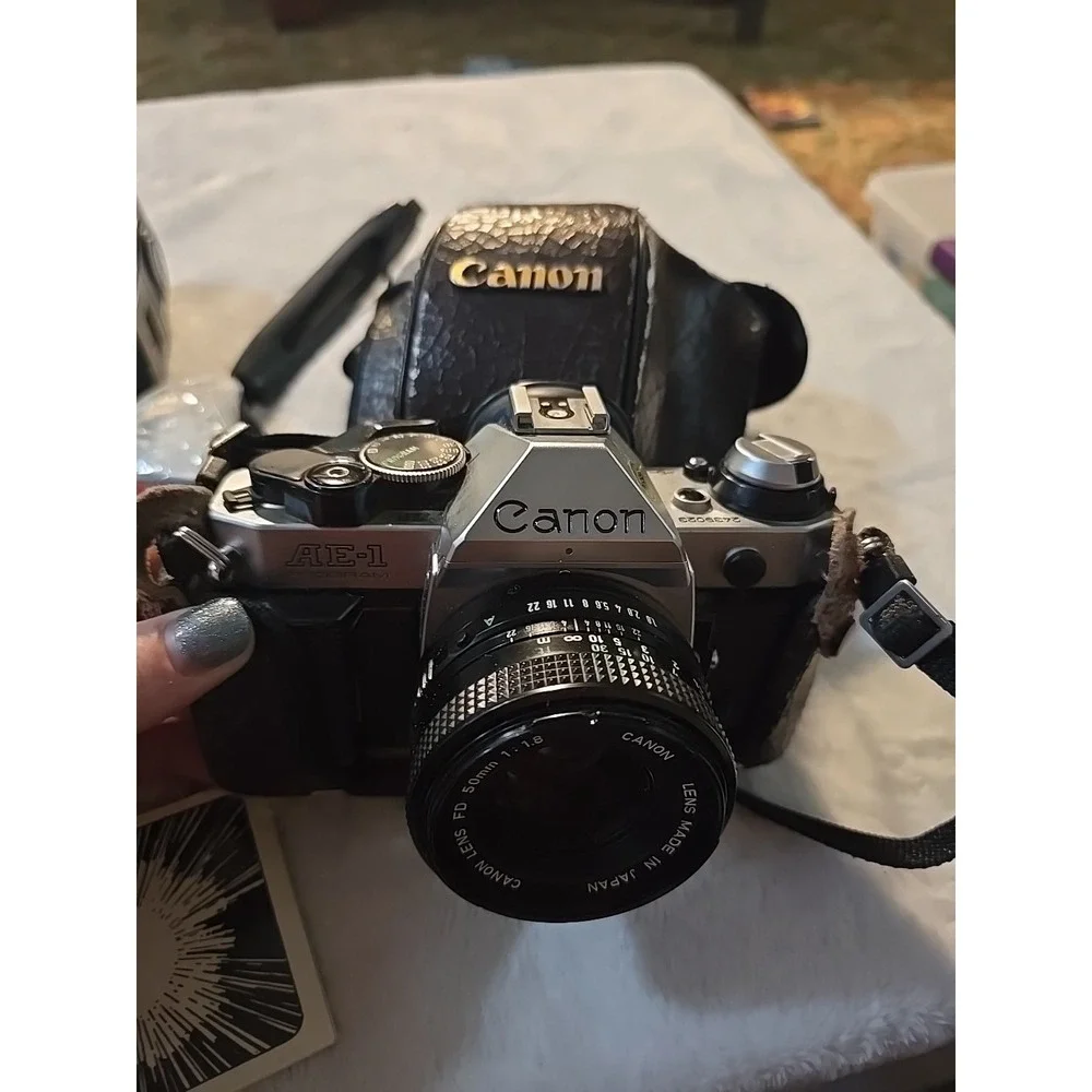 Classic Canon AE-1 Program Camera Bundle‎ with 50mm Lens & Protective Carry Case